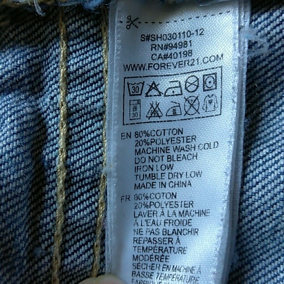 21 DENIM SHORT JEANS. - Picture 5 of 6